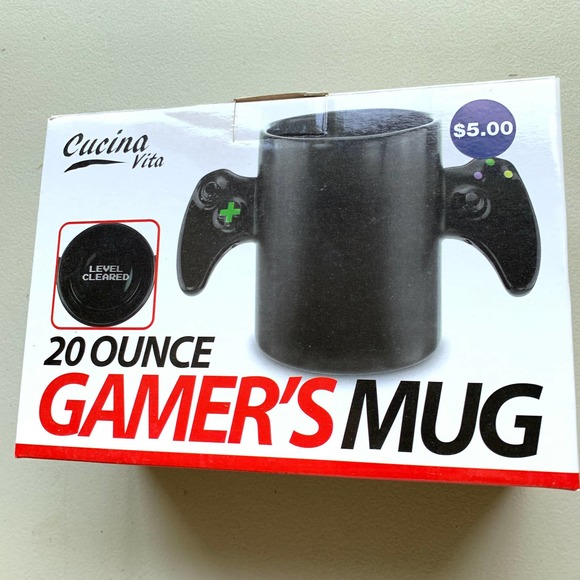 Cucina Vita 20 Oz Ounce Gamer's Mug Level Cleared Controller Gamer Nerd Geek NEW - Picture 7 of 9